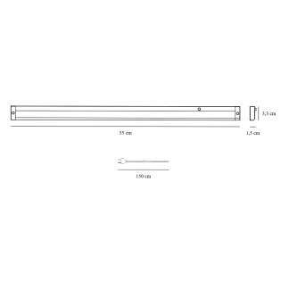 LED Batten Light Fitting Preston 55 (8W)
