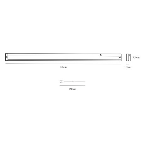 LED Batten Light Fitting Preston 55 (8W)