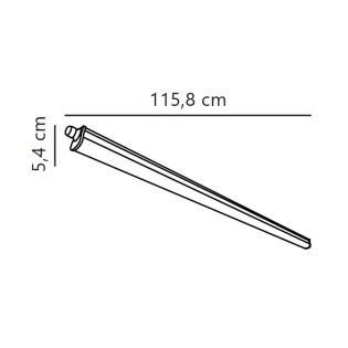 Westport 120 Outdoor LED Ceiling Light (19W)