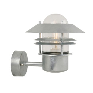 Galvanised outdoor wall light Blokhus Up