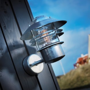 Galvanised outdoor wall...