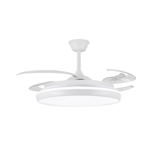 Ventilador LED aspas retráctiles Charly L CCT Dim (80W)