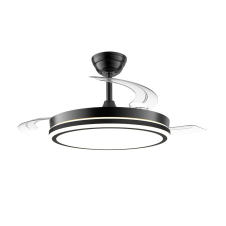 Night Evo M Black CCT Dim (60W) Retractable Blade LED Fan
