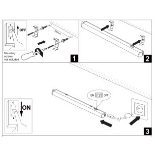 Batten Light Fitting LED Renton 55 (8W)