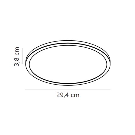 LED ceiling flush light Oja 29 IP65 2700K (15W)