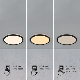 Oja 42 3-Step Dim LED bathroom ceiling light (19W)