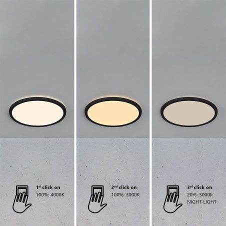 Oja 42 3-Step Dim LED bathroom ceiling light (19W)