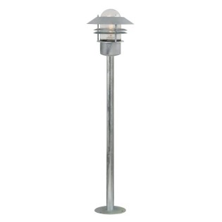 Outdoor Galvanized Bollard Lamp Blokhus