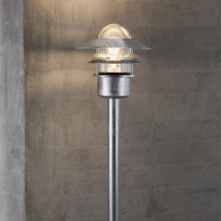 Outdoor Galvanized Bollard Lamp Blokhus
