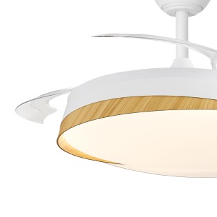 Ventilador LED aspas retráctiles Marte CCT Dim (48W)