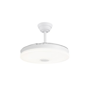 Ventilador LED aspas retráctiles Music Altavoz RGB CCT Dim (48+8W)