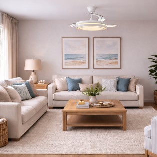 Ventilador LED aspas retráctiles Nassot CCT Dim (48W)