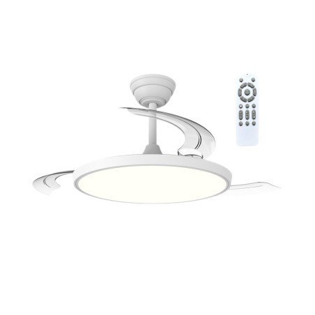 LED fan with retractable blades Cookie CCT Dim (60W)