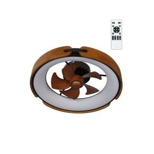 LED Ceiling Flush Fan Messer CCT Dim (50W)