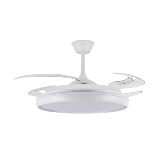 Ventilador LED aspas retráctiles Charly L CCT Dim (80W)