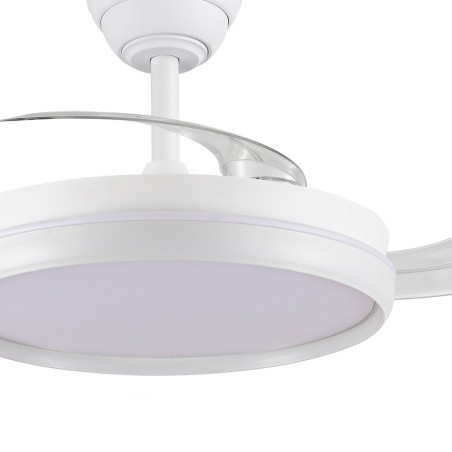 Ventilador LED aspas retráctiles Charly Evo CCT Dim (60W)