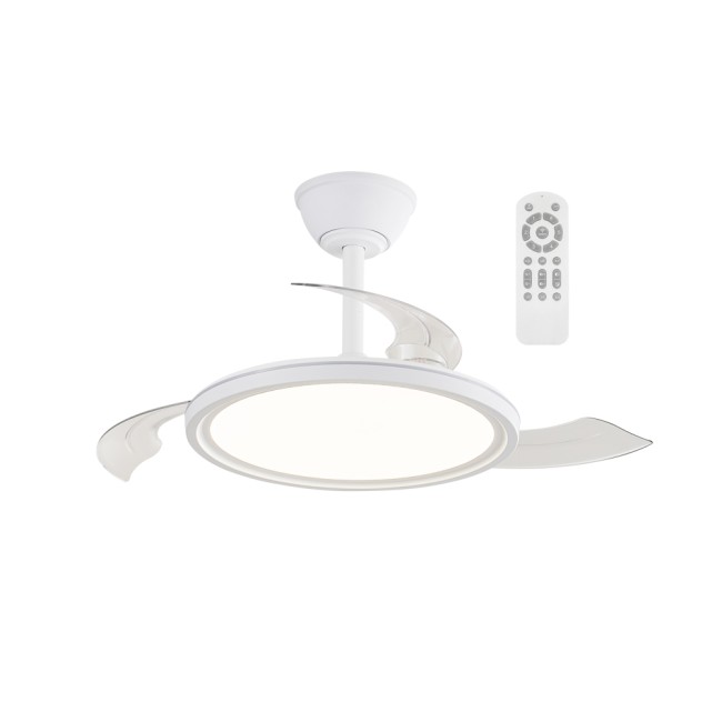 Ventilador LED aspas retráctiles Rexus  CCT Dim (24+8W)