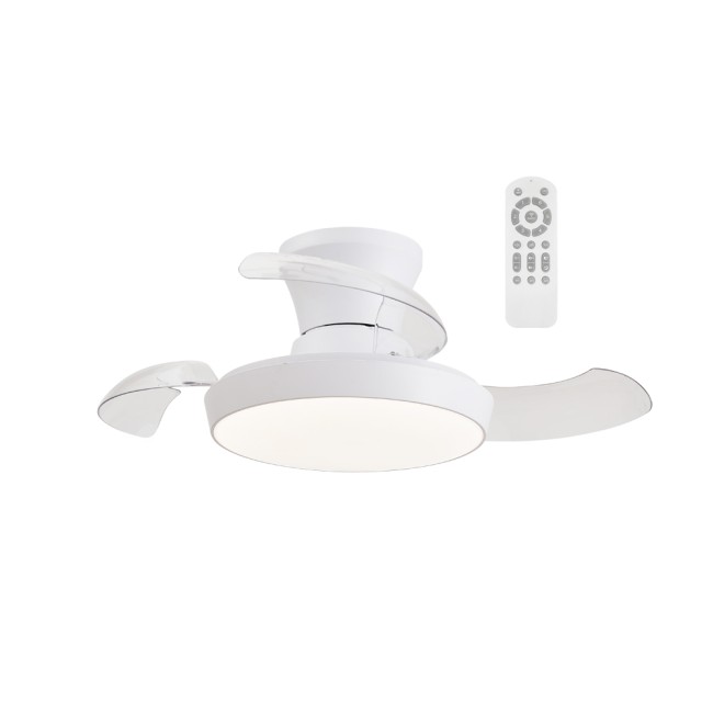 Ventilador LED aspas retráctiles Creta CCT Dim (34W)