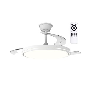 Ventilador LED aspas retráctiles Plano CCT Dim (60W)