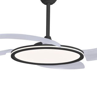 LED fan with retractable blades Key II CCT Dim (43W)