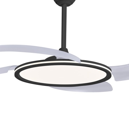 LED fan with retractable blades Key II CCT Dim (43W)