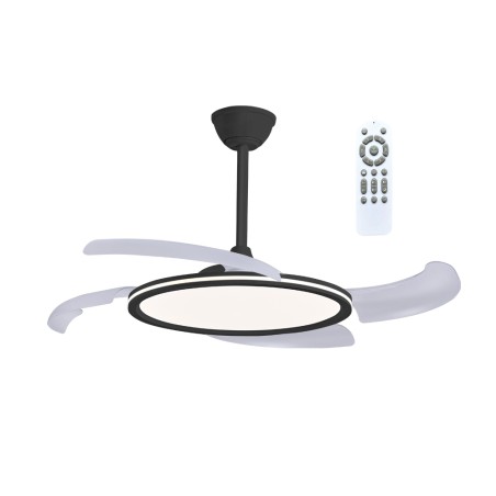 LED fan with retractable blades Key II CCT Dim (43W)