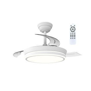LED fan with retractable blades Night Eco S CCT Dim (39W)