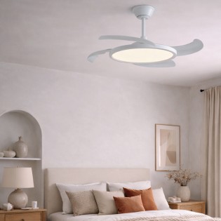 LED fan with retractable...