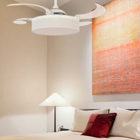 Fraser retractable-blade fan with light