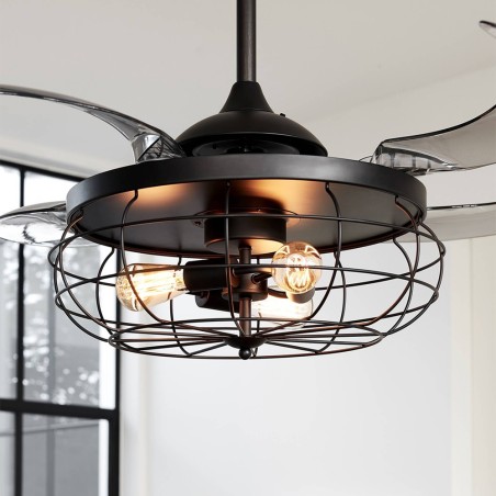 Ceiling fan with light Industri (3 lights)