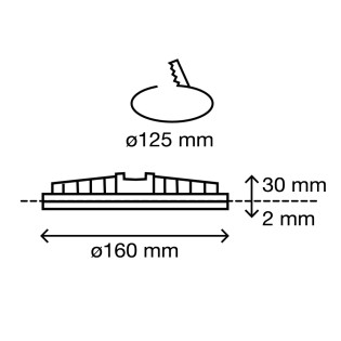 Downlight LED Kairo Plus Rund CCT (12W)