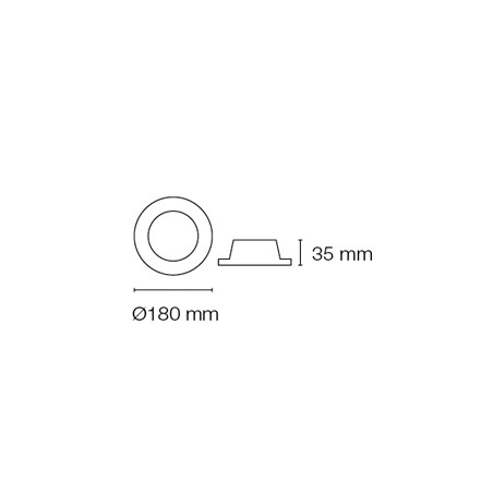 Recessed light Led Eye rounded (11+12W)