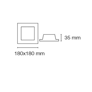 Recessed light Led Eye squared (11+12W)