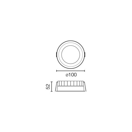 LED Ceiling Recessed Light Croc (9W)