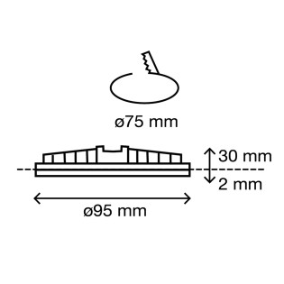 Downlight LED round Kairo (6W)