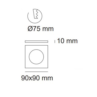 Einbaulampe LED Gemo (Doppelte Beleuchtung)