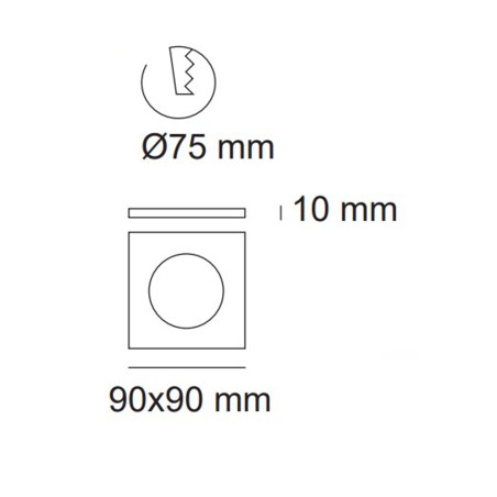 Einbaulampe LED Gemo (Doppelte Beleuchtung)