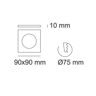Einbaulampe LED Laber (Doppelbeleuchtung)