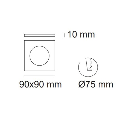 Einbaulampe LED Laber (Doppelbeleuchtung)