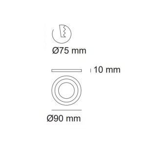 Einbaulicht LED Ilux (Doppelte Beleuchtung)