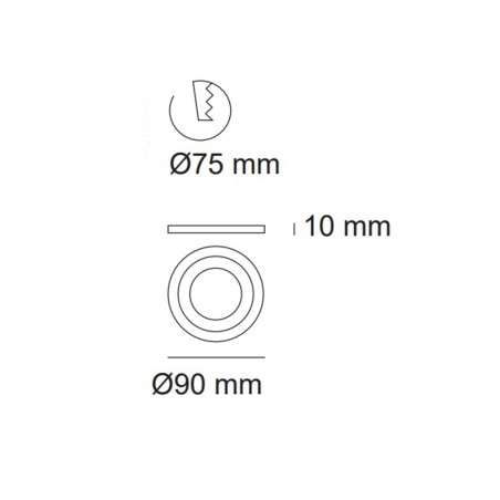 Einbaulicht LED Ilux (Doppelte Beleuchtung)