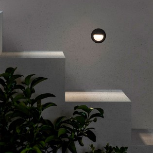 Outdoor LED Wall Recessed Light Mini Racing (1,2W)