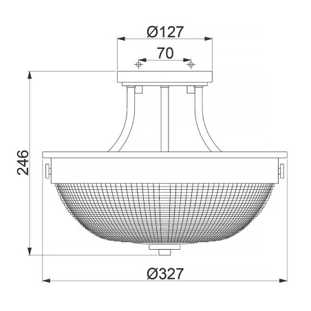 Flush light Mantle