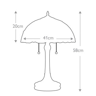 Table lamp Tiffany Larissa
