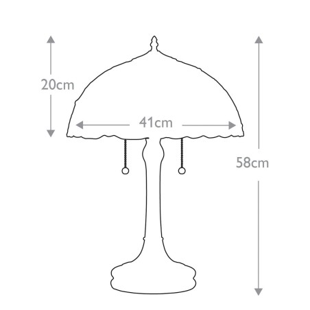 Table lamp Tiffany Larissa