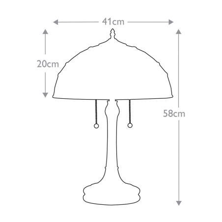 Table lamp Tiffany Kami
