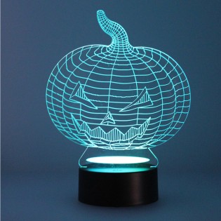 Nachtlicht 3D LED Kürbis (2.5W)