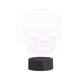 Nachtlicht 3D LED Totenkopf (2.5W)