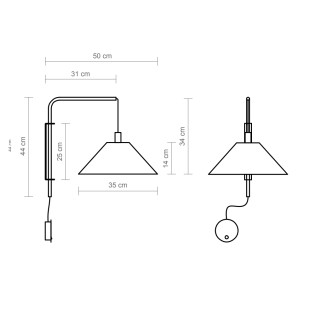 Wall Lamp Clásica Arco II