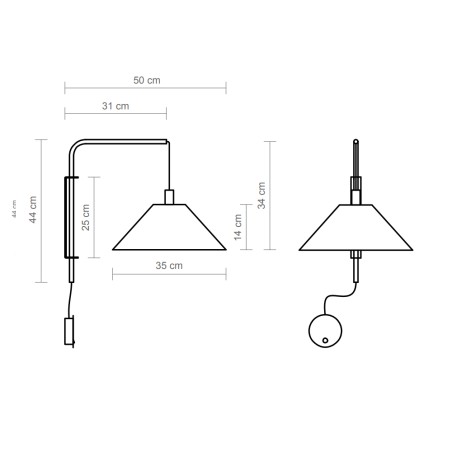 Wall Lamp Clásica Arco II